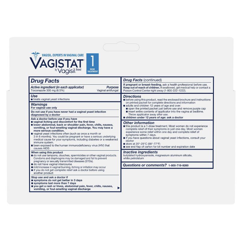 Vagisil 1 Day Single-Dose Yeast Infection Treatment - 1ct, 3 of 9