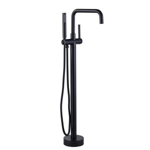 WOWOW Single-Handle Freestanding Tub Faucet Floor Mounted with Hand Shower - 1 of 4