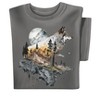 Collections Etc Majestic Mountain Wolf Short Sleeve Graphic T-Shirt - 4 of 4