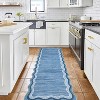 Modern Abstract Runner Rug, Washable Non-Slip Hallway Carpet, Fade-Resistant Low Pile Area Rug for Bedroom or Dorm - 2 of 4