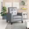 Faux Leather Manual Club Recliner Chair with Push Back - 4 of 4