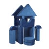 GlasFlength Kids Sofa, Child Sectional Sofa with DIY Creativing Playroom Furniture for Toddlers Conertible Foam, Blue, 29.53"*13.78"*13.78" - 3 of 3