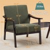 Kumasinova Mid Century Modern Accent Chair,Upholstered Lounge Chair with Wood Frame,Arm Chair for Living Room, Bedroom,Reading Room - 2 of 4