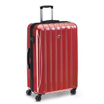 DELSEY Paris Aero Expandable Hardside Large Checked Spinner Upright Suitcase - Red