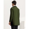 Lars Amadeus Men's Notched Lapel Single Breasted Formal Long Coat - 3 of 4