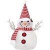 Whizmax 2Ft Christmas Snowman Decorations with Rotation Led Light, Pre-Lit Outdoor Snowman Wear Hat Scarf,Xmas Decor for Home Holiday Party - 3 of 4