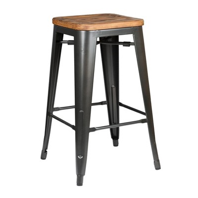 New Pacific Direct Metropolis Backless Counter Stool,Set of 4