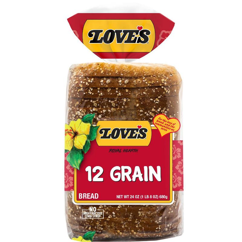 Love&#39;s Royal Hearth 12 Grain Bread - 24oz, 1 of 2