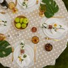 Design Imports Natural Polka Dot Vinyl Tablecloth 70 Round - 4 of 4