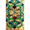 Chloe Lighting Heather Tiffany-Glass Victorian Window Panel 17X28 - 3 of 3
