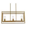 Elegant Lighting Voir 3 lights pendant in brass - 3 of 4