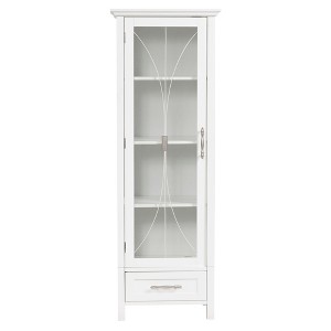 Delaney Linen Cabinet with 1 Door and 1 Bottom Drawer - 1 of 4