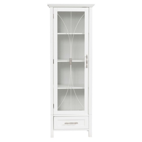 Delaney Linen Cabinet with 1 Door and 1 Bottom Drawer - image 1 of 4