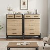 4/6/7 Drawer Dresser for Bedroom, Wooden Storage Chest with Deep Drawers, Freestanding Closet Dresser with Tall Legs for Entryway, Living Room - 3 of 4