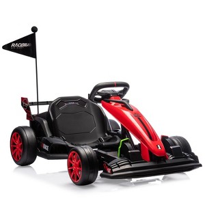 24V Go Kart, Electric Drift Kart Car with Adjustable Seat, Outdoor Ride On Toy with Variable Speed Mode - 1 of 4