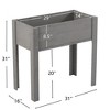 VASIP  Wooden Elevated Raised Bed, Elevated Planter with Legs for Outdoor Planting of Flowers, Fruits, Vegetables and Herbs - 3 of 4