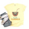 Simply Sage Market Women's Boho Hello Summer Drink Short Sleeve Garment Dyed Tee - 2 of 4