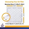 Filter King 11.25x11.25x1 Air Filter | 12-PACK | MERV 13 HVAC Pleated A/C Furnace Filters | MADE IN USA | Actual Size: 11.25 x 11.25 x .75" - 2 of 4