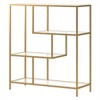 40" Tall Brass Finish Bookcase - Henn&Hart - 2 of 4