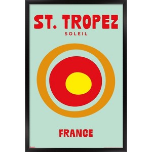 Trends International Reinders: Destinations - Destination St. Tropez Framed Wall Poster Prints - 1 of 4