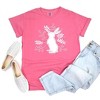 Simply Sage Market Women's Floral Bunny Short Sleeve Garment Dyed Tee - 3 of 3
