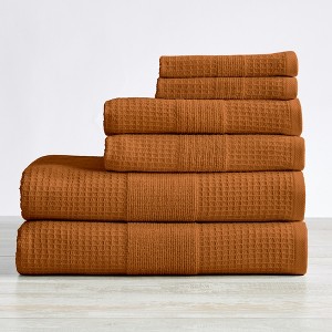100% Cotton Textured Quick Dry Bath Towel Set - Great Bay Home - 1 of 4