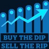 Men's Design By Humans Buy The Dip Sell The Rip By MadderTees T-Shirt - 2 of 2
