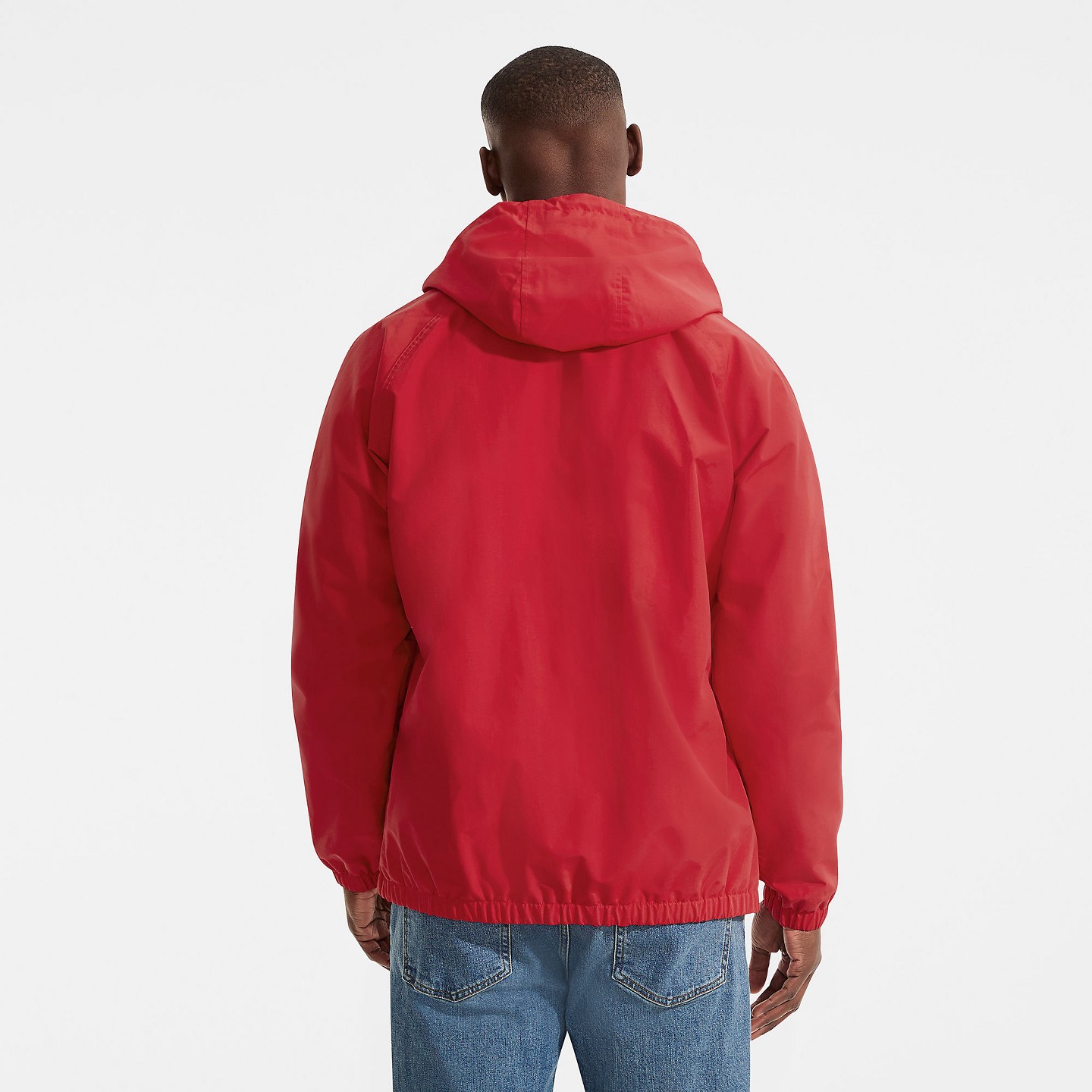 Мужская куртка Lands' End Squall Varsity Jacket - Small - Compass Red/White, цвет: Красный — фото 2