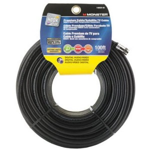 Monster 140028-00 Rg6 Quad Video Coaxial Cable, 100', 18 AWG - 1 of 1