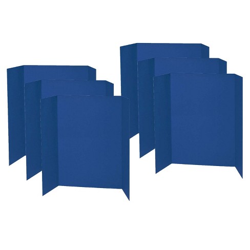 Pacon Presentation Board, Blue, Single Wall, 48 x 36, Pack of 6
