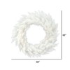 Vickerman Artificial Sparkle White Spruce Wreath - 3 of 4