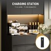 DobleePy 70" Black Farmhouse Kitchen Pantry Cabinet with Charging Station, Microwave Stand, Drawers & Adjustable Shelves, Modern Storage Hutch - 3 of 4