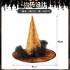 Halloween witch hat party decoration hat black rose witch hat cos witch hat - 3 of 4