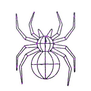 Celebrations - LED - Prelit - Illuminated Spider - Halloween Decor - Purple - 150 ct - 16 in. - Case of 8 - 1 of 1