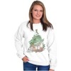 Classic Meowy Christmas Tree Kittens Sweatshirt for Men or Women Brisco Brands - 3 of 4