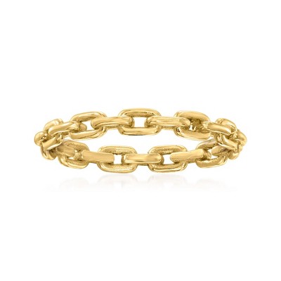 Ross-Simons 10kt Yellow Gold Paper Clip Link Ring