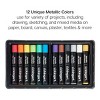KINGART Oil Pastels 12 Metallic Colors - 4 of 4