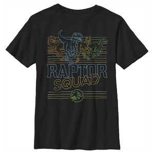 Boy's Jurassic World: Camp Cretaceous Retro Raptor Squad T-Shirt - 1 of 4