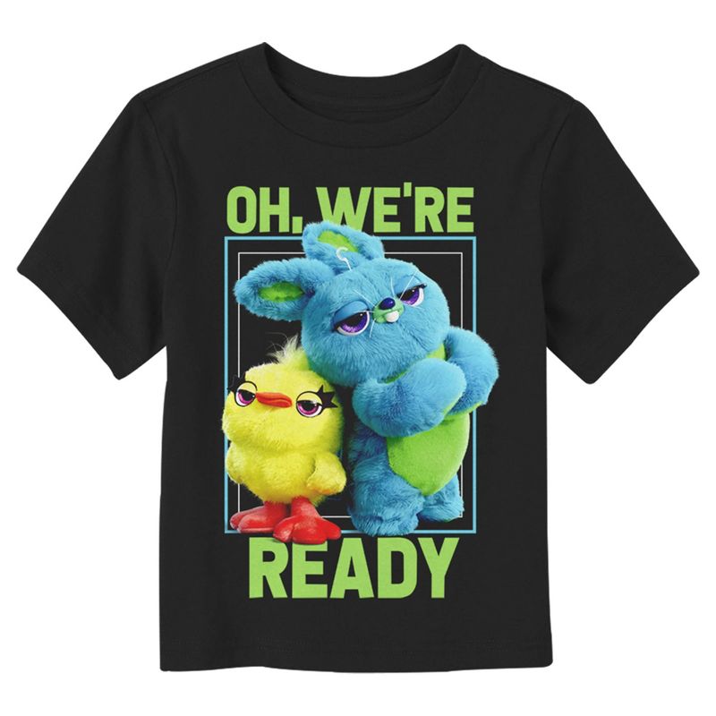 Toddler's Toy Story 4 Ducky & Bunny Ready Pose T-Shirt, 1 of 4
