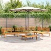 vidaXL Patio Pallet Sofa Set - 5 Piece Outdoor Conversation Furniture - Solid Acacia Wood - Ideal for Garden, Patio, Terrace - Modular Design - 2 of 4
