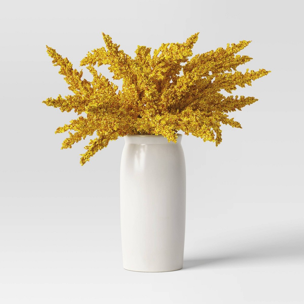 Large Goldenrod Artificial Plant Arrangement in Ceramic Pot - Threshold™