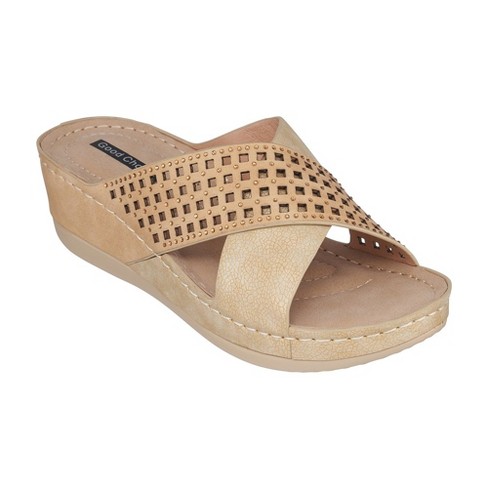 Gold hot sale sandals target