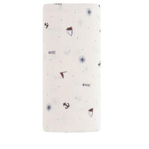 Ely's & Co. Cotton - Printed Nautical Collection - Muslin Swaddle - 1 of 4