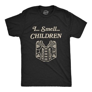 Mens I Smell Children T Shirt Funny Magic Halloween Scary Graphic Novelty Tee - Crazy Dog Men's T Shirt - 1 of 4