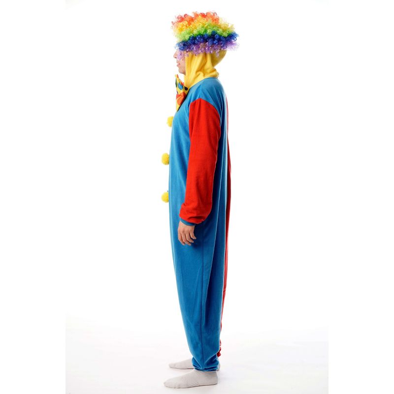 #followme Mens One Piece Clown Costume Adult Onesie Hoody Pajamas, 2 of 4