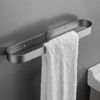 SEVOBAL Bathroom Towel Holders Sturdy Rust-Resistant Towel Ring with Enclosed Design for Bathroom and Home , Gray, 3.39"*1.34"*15.94" - 3 of 4