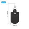 Unique Bargains Office Car ID DIY PU Leather Key Fobs with Key Rings 4 Pcs - 2 of 4