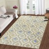 Modern Rug Non Slip Low Pile Rug Soft Stain Resistant Throw Floor Cover Foldable Indoor Carpet for Living Room Bedroom - 2 of 4
