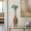 Decorative Metal Leaf Vase for Living Room Decor - Elegant Flower Vase for Bedroom, Entryway, and Home Decor - 4 of 4