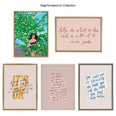 Sevilla Girl Nature-Inspired Canvas Art with Polystyrene Frame